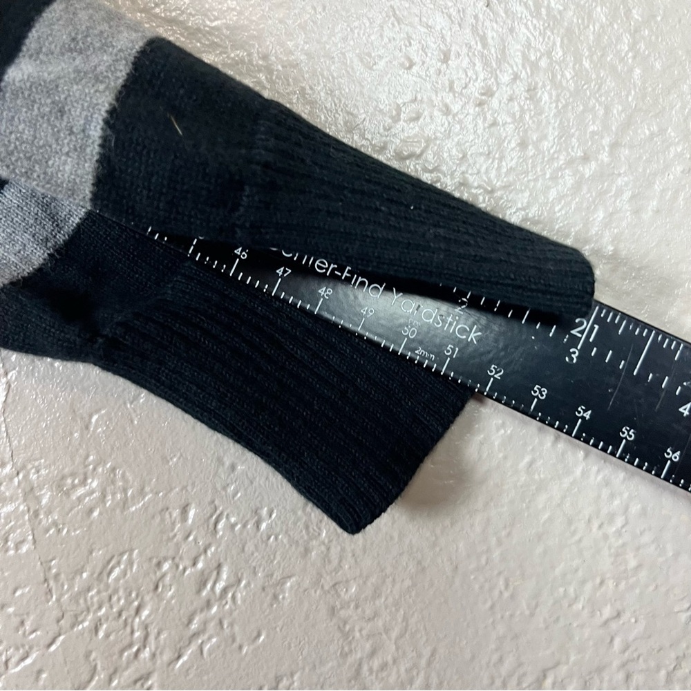 5 for $30‎ Old Navy Men's Sweater Long Sleeve Black Stripe Quarter Zip Size M - Picture 6 of 12